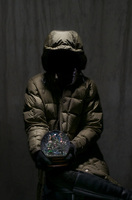 Pile Globe with Parka, 2010, 26"x17", Archival Ink Jet